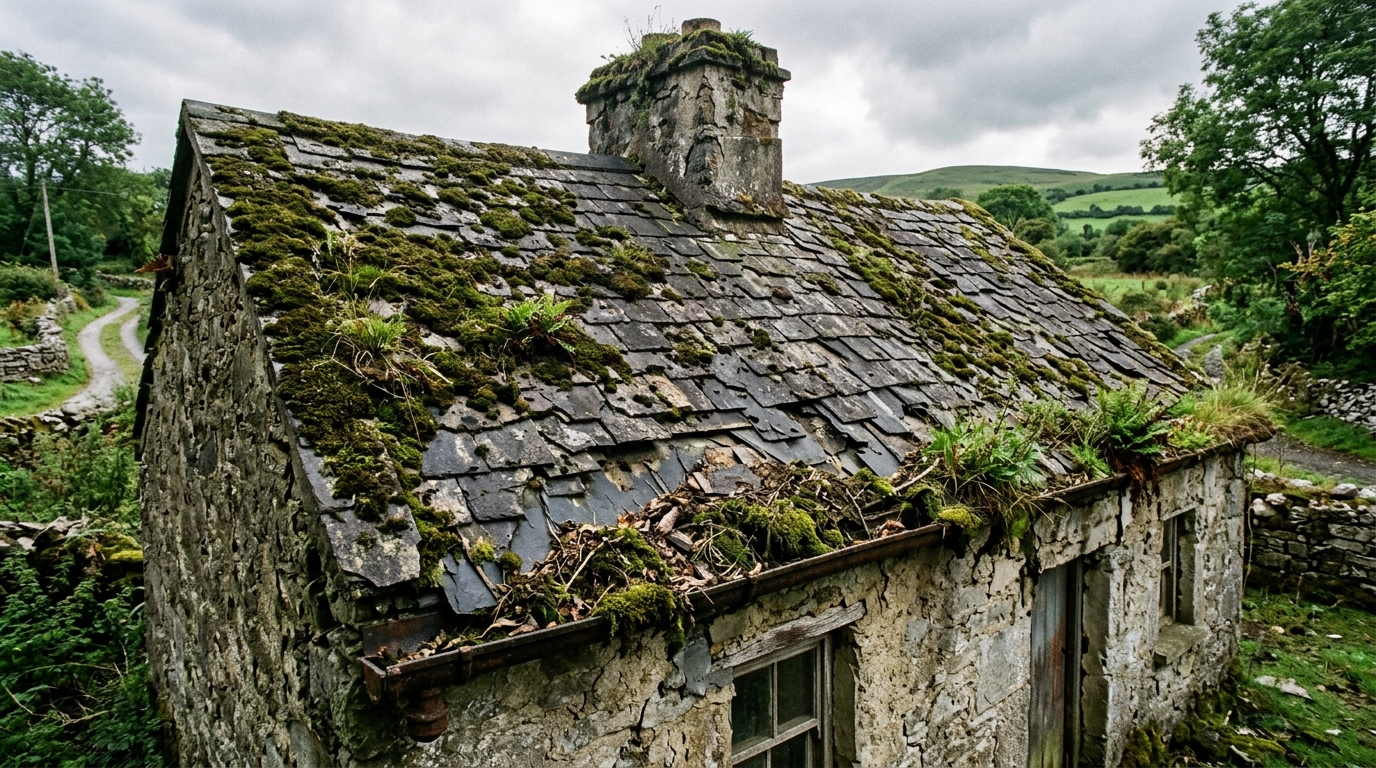 Roof before restoration Roof Revive Galway