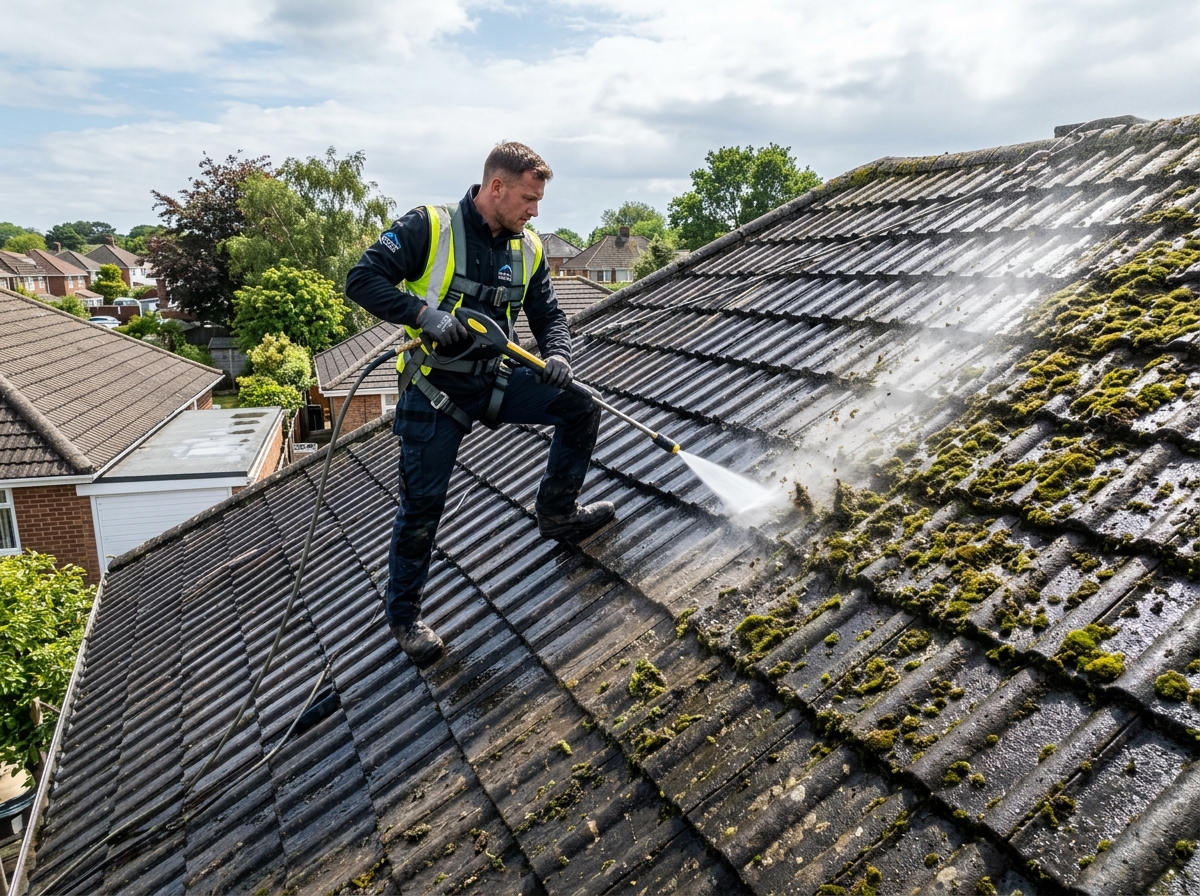 Roof Power Washing & Moss Removal Galway